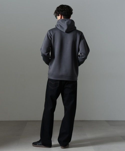 NANO universe(ナノユニバース)の「パネルダンボールフーディー(パーカー・メンズ・ブラック/グレー/チャコール・L/M/S)」の10枚目の写真