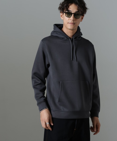 NANO universe(ナノユニバース)の「パネルダンボールフーディー(パーカー・メンズ・ブラック/グレー/チャコール・L/M/S)」の4枚目の写真