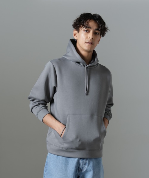 NANO universe(ナノユニバース)の「パネルダンボールフーディー(パーカー・メンズ・ブラック/グレー/チャコール・L/M/S)」の12枚目の写真