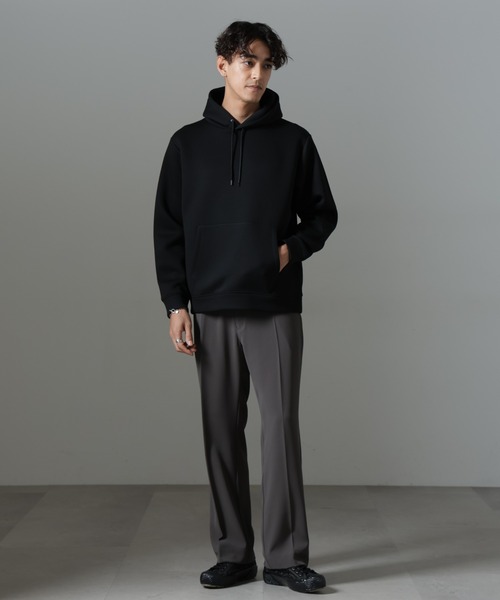 NANO universe(ナノユニバース)の「パネルダンボールフーディー(パーカー・メンズ・ブラック/グレー/チャコール・L/M/S)」の22枚目の写真