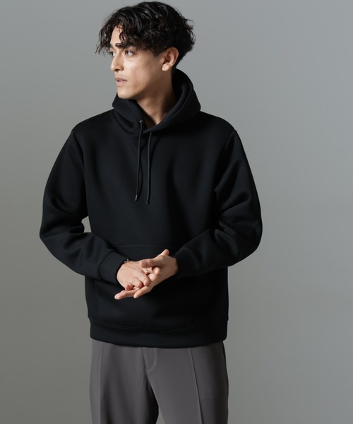 NANO universe(ナノユニバース)の「パネルダンボールフーディー(パーカー・メンズ・ブラック/グレー/チャコール・L/M/S)」の19枚目の写真