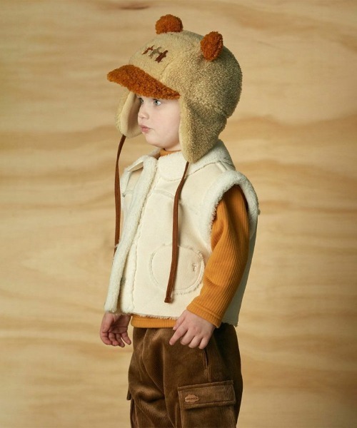 moimoln（モイモルン）の「ラディンムスタンベスト（ベスト・キッズ・アイボリー・120cm/110cm/100cm/90cm）」の7枚目の写真