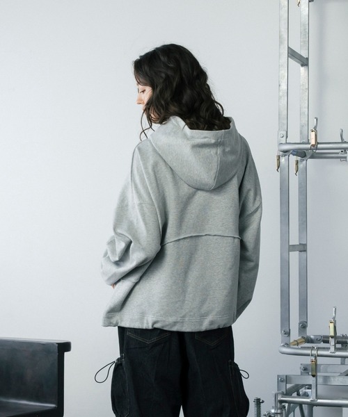 【セール】ドロストポケット切り替えスウェットパーカー（パーカー）｜Gaphos （ガフォス）