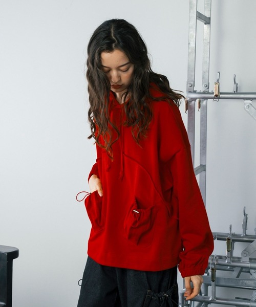 【セール】ドロストポケット切り替えスウェットパーカー（パーカー）｜Gaphos （ガフォス）