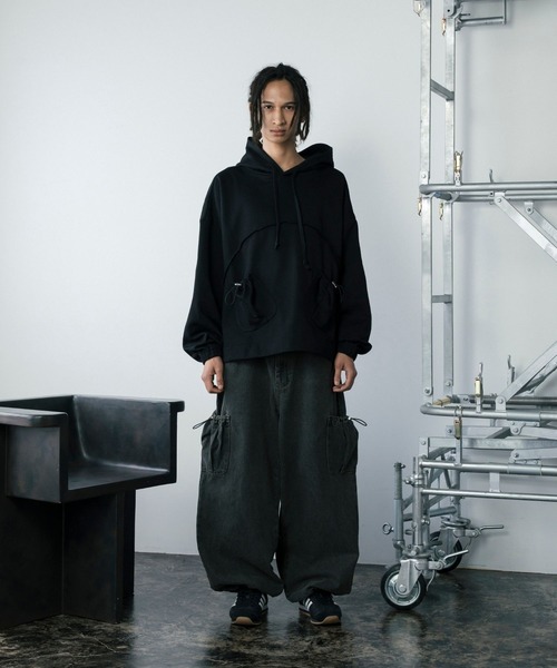 【セール】ドロストポケット切り替えスウェットパーカー（パーカー）｜Gaphos （ガフォス）