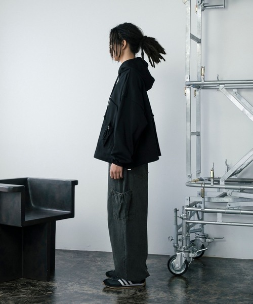 【セール】ドロストポケット切り替えスウェットパーカー（パーカー）｜Gaphos （ガフォス）