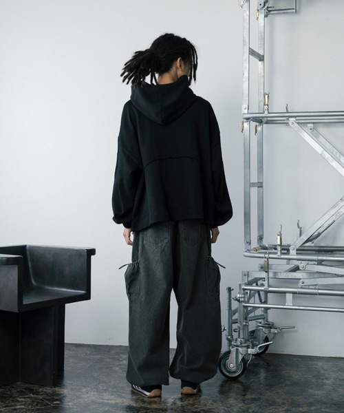 【セール】ドロストポケット切り替えスウェットパーカー（パーカー）｜Gaphos （ガフォス）