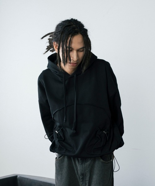 【セール】ドロストポケット切り替えスウェットパーカー（パーカー）｜Gaphos （ガフォス）