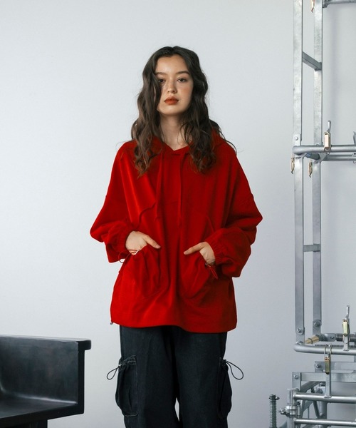 【セール】ドロストポケット切り替えスウェットパーカー（パーカー）｜Gaphos （ガフォス）