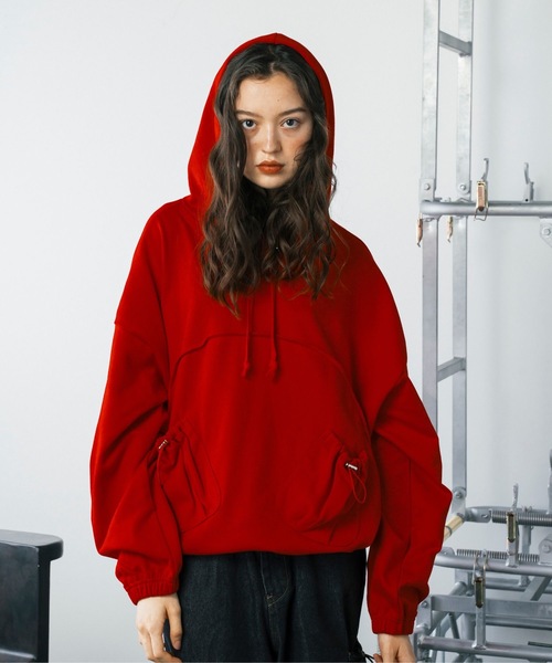 【セール】ドロストポケット切り替えスウェットパーカー（パーカー）｜Gaphos （ガフォス）