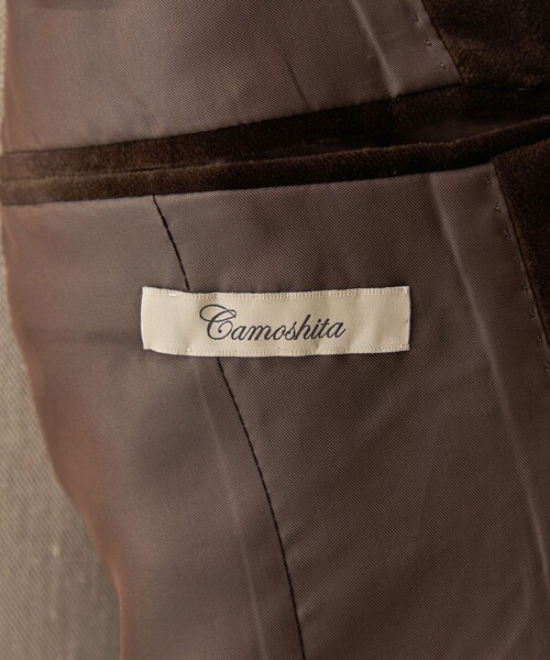 Camoshita（カモシタ）の「＜Camoshita＞ ベルベット 2ボタン シングルジャケット（テーラードジャケット・メンズ・ダークブラウン・48/46/50/44）」の7枚目の写真