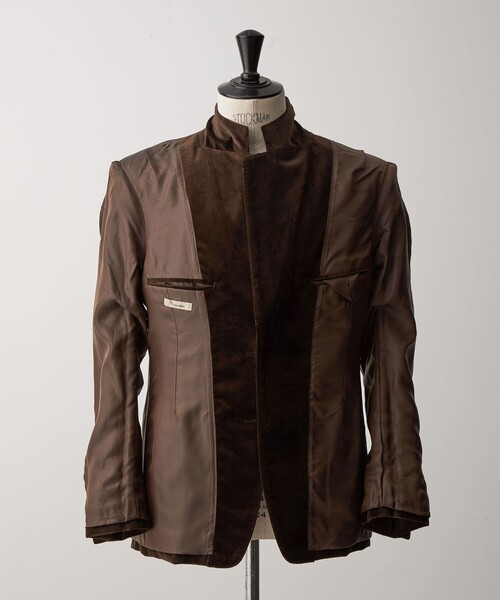 Camoshita（カモシタ）の「＜Camoshita＞ ベルベット 2ボタン シングルジャケット（テーラードジャケット・メンズ・ダークブラウン・48/46/50/44）」の8枚目の写真