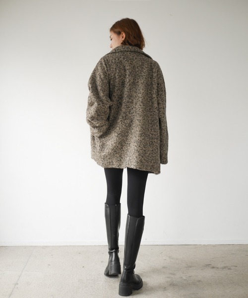 My shawty（ﾏｲｼｬｳﾃｨｰ）の「stand coller mix boa coat（ピーコート 