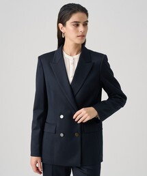 ANAYI | 【セットアップ対応商品】ウールサテンダブル ジャケット(その他アウター)