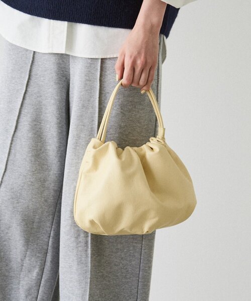 レザー巾着4WAYショルダーバッグ（ショルダーバッグ）｜russet