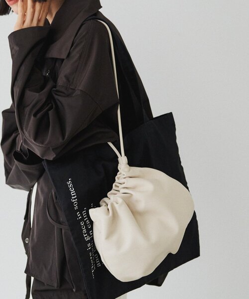 レザー巾着4WAYショルダーバッグ（ショルダーバッグ）｜russet