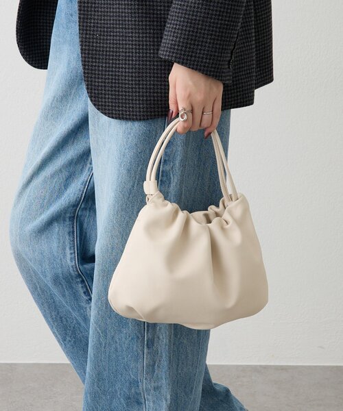 レザー巾着4WAYショルダーバッグ（ショルダーバッグ）｜russet