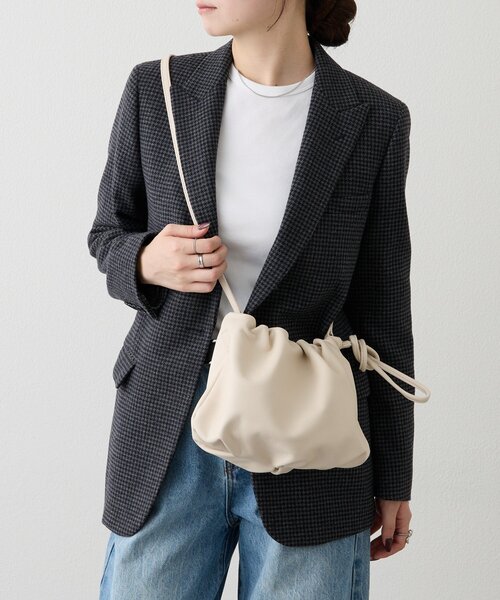 レザー巾着4WAYショルダーバッグ(CE-1454)（ショルダーバッグ