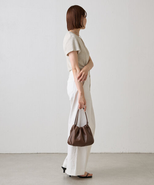 レザー巾着4WAYショルダーバッグ（ショルダーバッグ）｜russet