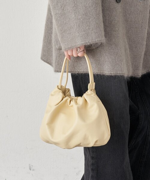 レザー巾着4WAYショルダーバッグ（ショルダーバッグ）｜russet