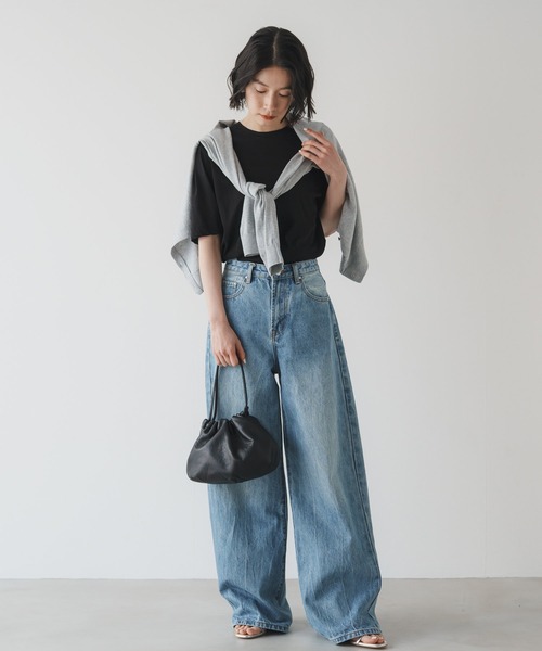 名品】4wayレザー巾着ショルダーバッグ［chi企画］（ショルダー