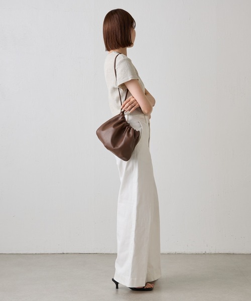 レザー巾着4WAYショルダーバッグ（ショルダーバッグ）｜russet