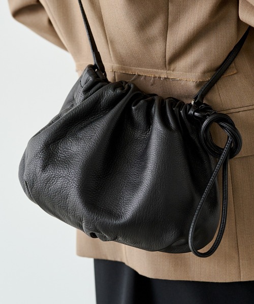 ラシット　レザー巾着4WAYショルダーバッグ russet（ラシット） ショルダーバッグ バッグ レザー巾着4WAY