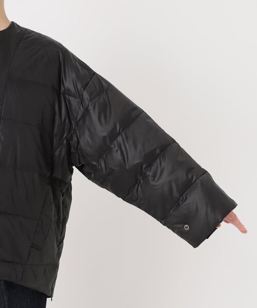 B.C STOCK（ベーセーストック）の「WASHABLEライトダウンブルゾン（ダウンジャケット/コート・レディース・ベージュ/ブラック/カーキ・FREE）」の22枚目の写真