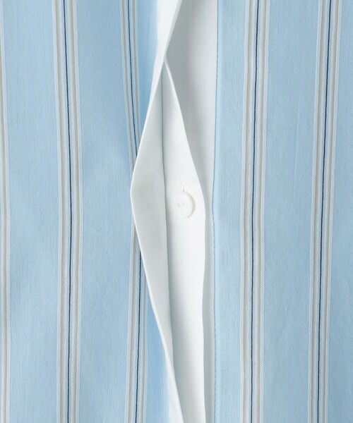 UNITED ARROWS(ユナイテッドアローズ)の「ストライプ ロングシャツ ワンピース(シャツワンピース・レディース・ライム/ライトブルー・36/38)」の15枚目の写真