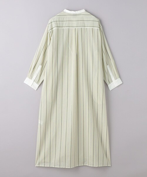 UNITED ARROWS(ユナイテッドアローズ)の「ストライプ ロングシャツ ワンピース(シャツワンピース・レディース・ライム/ライトブルー・36/38)」の18枚目の写真