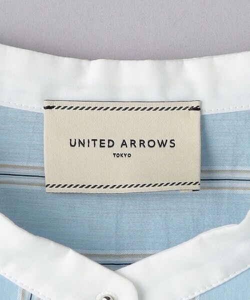 UNITED ARROWS(ユナイテッドアローズ)の「ストライプ ロングシャツ ワンピース(シャツワンピース・レディース・ライム/ライトブルー・36/38)」の21枚目の写真