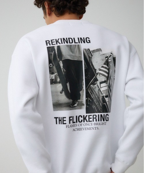 バックフォトプリントスウェット（スウェット）｜AZUL BY MOUSSY（アズールバイマウジー）