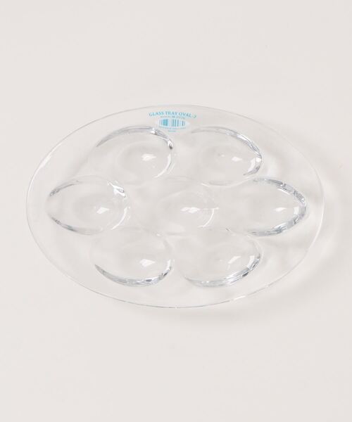DULTON(ダルトン)の「GLASS TRAY OVAL-7/ガラス パーテーション トレイ オーバル(食器・メンズ・クリア・7)」の4枚目の写真