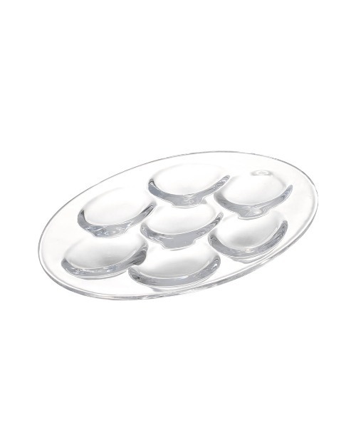 DULTON(ダルトン)の「GLASS TRAY OVAL-7/ガラス パーテーション トレイ オーバル(食器・メンズ・クリア・7)」の6枚目の写真