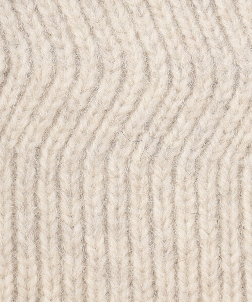 K.T KIYOKO TAKASE（キヨコタカセ）の「フィンガーレス ニット グローブ（手袋・レディース・グレー/ベージュ・FREE）」の5枚目の写真