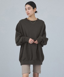 SALON adam et rope' ELISEロゴニットスエットプルオーバー WEB限定】ELISEロゴニットスウェットプルオーバー【洗える