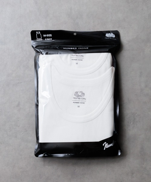 NUMBER (N)INE(ナンバーナイン)の「【FRUIT OF THE LOOMxNUMBER(N)INE】2Pack Tank Top(タンクトップ・メンズ・ブラック/ホワイト・LARGE/MEDIUM/X-LARGE)」の7枚目の写真
