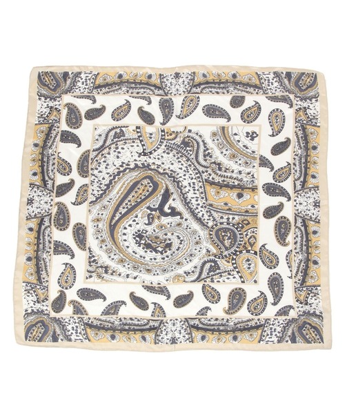 GLOBAL WORK（グローバルワーク）の「プリントスカーフ/250187（ハンカチ/ハンドタオル・レディース・ブルー/ネイビー/ベージュ・ONE SIZE）」の11枚目の写真