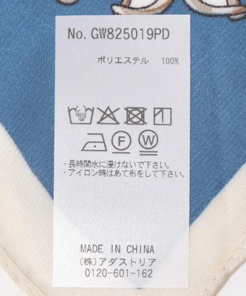 GLOBAL WORK（グローバルワーク）の「プリントスカーフ/250187（ハンカチ/ハンドタオル・レディース・ブルー/ネイビー/ベージュ・ONE SIZE）」の4枚目の写真