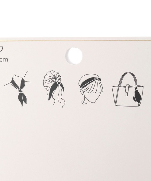 GLOBAL WORK（グローバルワーク）の「プリントスカーフ/250187（ハンカチ/ハンドタオル・レディース・ブルー/ネイビー/ベージュ・ONE SIZE）」の12枚目の写真