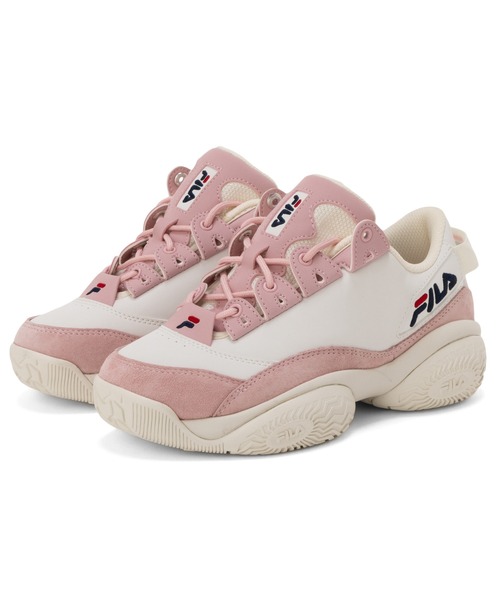 FILA（フィラ）の「PROVENANCE 2（スニーカー・レディース・オフホワイト/ホワイト×ピンク/ブラック・23.0cm/23.5cm/24.0cm/24.5cm/25.0cm/25.5cm/26.0cm/26.5cm/27.5cm/28.0cm/29.0cm/27.0cm）」の2枚目の写真