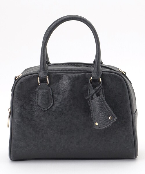 【2WAY】チャーム付きスクエアボストンバッグ