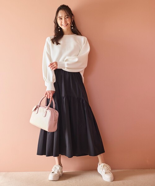 【2WAY】チャーム付きスクエアボストンバッグ