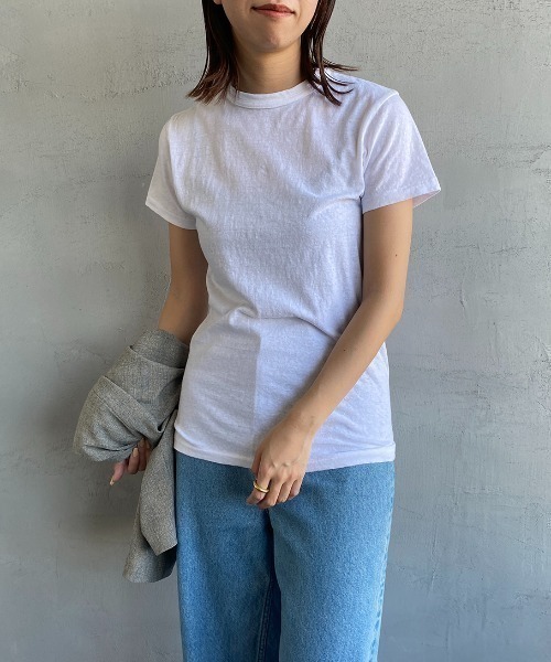 THE SHINZONE（ザ　シンゾーン）の「[THE SHINZONE/ザ シンゾーン] クルーネック ショートスリーブTシャツ（Tシャツ/カットソー・レディース・ブラック/ホワイト/グレー/ネイビー・F）」の15枚目の写真