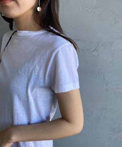 THE SHINZONE（ザ　シンゾーン）の「[THE SHINZONE/ザ シンゾーン] クルーネック ショートスリーブTシャツ（Tシャツ/カットソー・レディース・ブラック/ホワイト/グレー/ネイビー・F）」の20枚目の写真