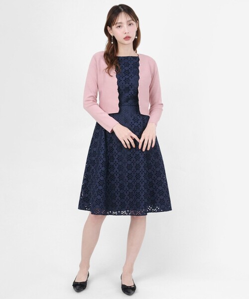 TOCCA(トッカ)の「FLOWER STORM ドレス(ワンピース・レディース・ネイビー系7/ライトグリーン系7・0/2/4/6/00)」の8枚目の写真