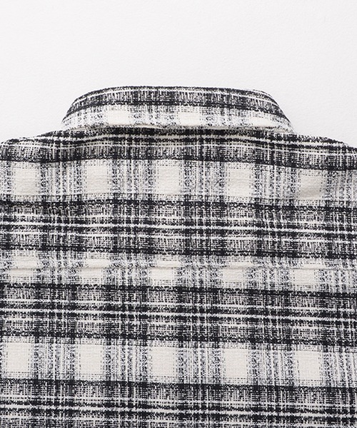 CavariA（キャバリア）の「『CavariA/キャバリア』裏地付きオーバーサイズチェック長袖シャツJKT（その他アウター・メンズ・ブルー/ブラック・L/M）」の8枚目の写真