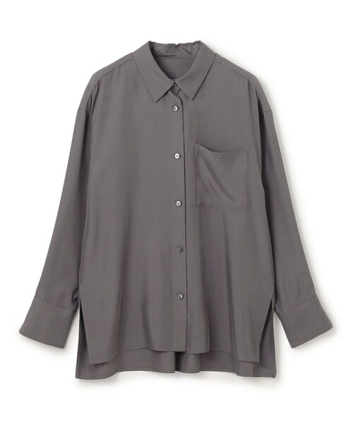 uncrave（アンクレイヴ）の「フィブリルシャンブレー ミドルシャツ（シャツ/ブラウス・レディース・ダークブラウン系/グレー系/ベージュ系・1/2）」の15枚目の写真