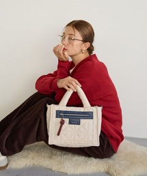 BAYFLOW | [500mlペットボトルが入る]キルトパッファースクエアショルダー(ショルダーバッグ)