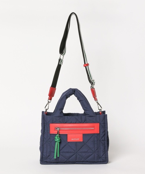 BAYFLOW（ベイフロー）の「[500mlペットボトルが入る]キルトパッファースクエアショルダー（ショルダーバッグ・レディース・ブラック/ライトグレー/ネイビー/ベージュ系/イエロー/オレンジ/アイボリー/シルバー/ブラウン/ホワイト・FREE）」の18枚目の写真